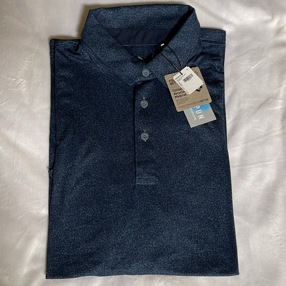 Puma Golf Men's Evening Sky Cloudspun Primary Polo
